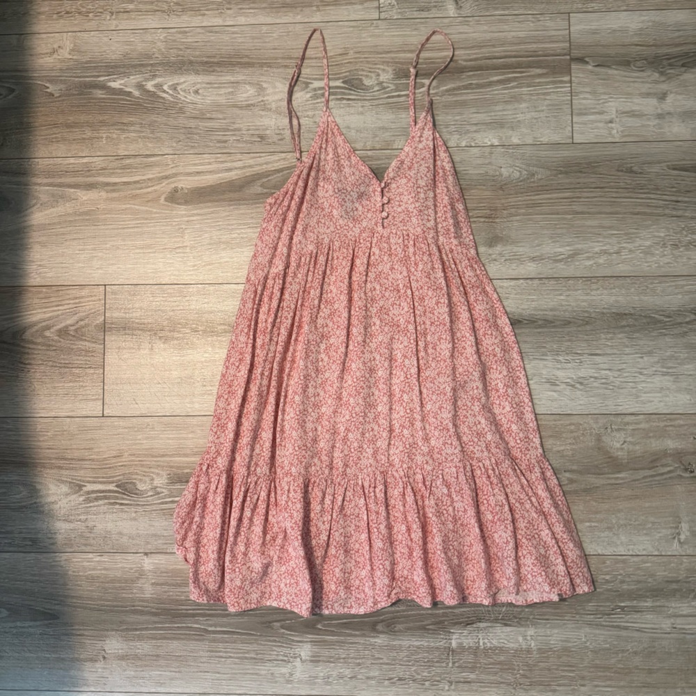 FOREVER 21 Blush Floral Sundress Spaghetti Straps